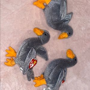 pack of three Honks Ty Beanie Baby